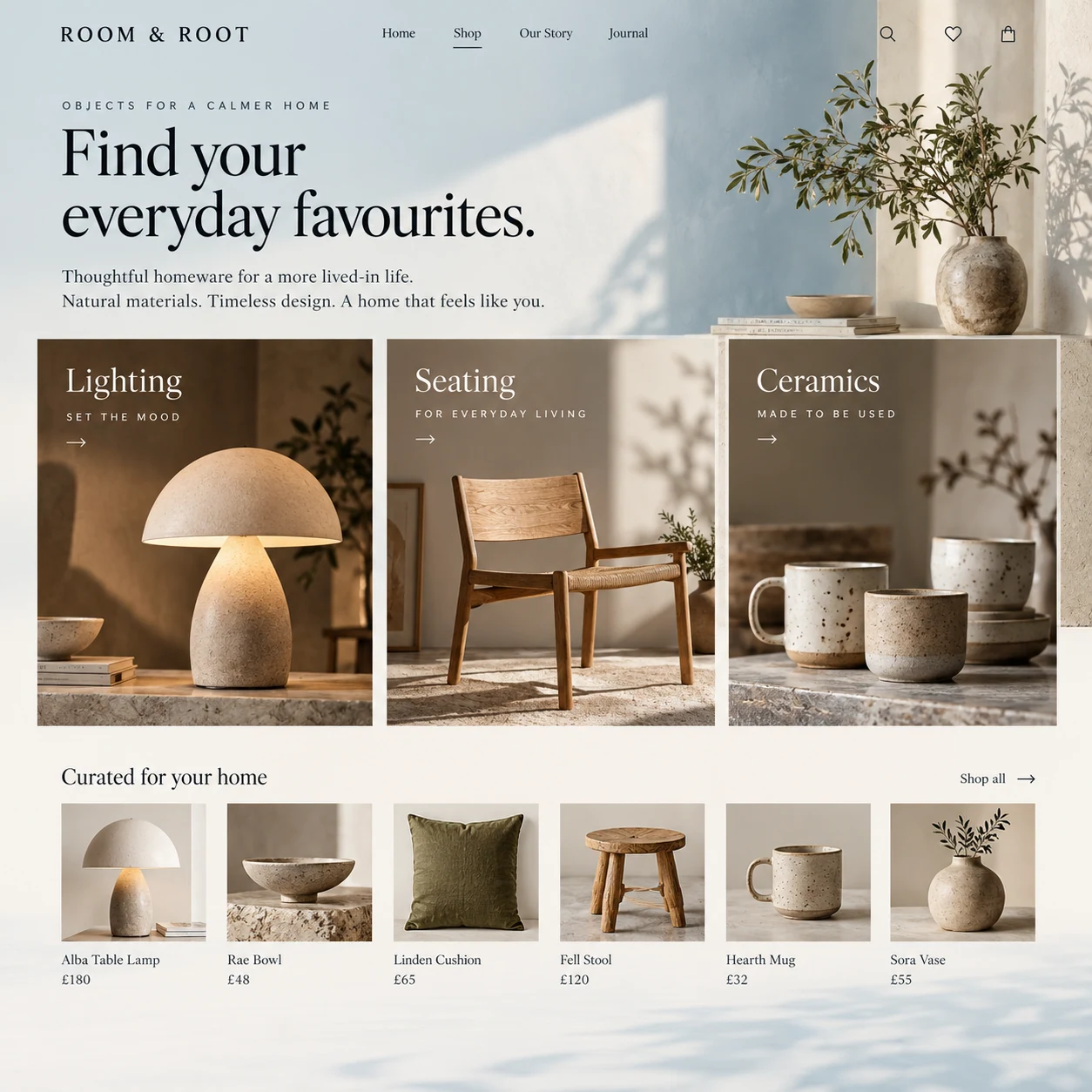 Give every product a place